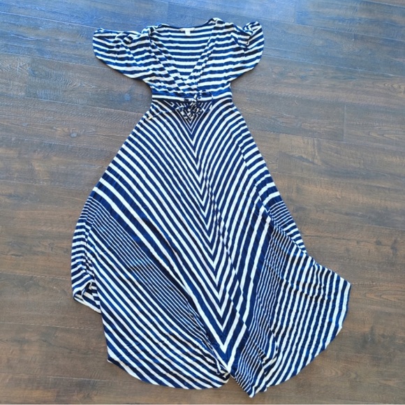 Banana Republic Striped Maxi Dress OS - Picture 2 of 7